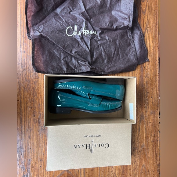 Cole Haan Alexa Penny Moc dark teal patent leather - Picture 5 of 5